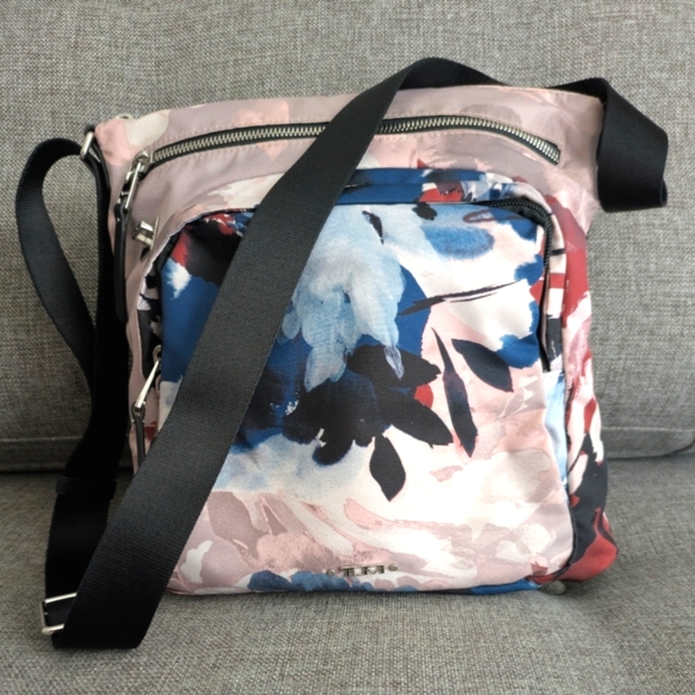 Tumi Multicolor Floral Crossbody Bag